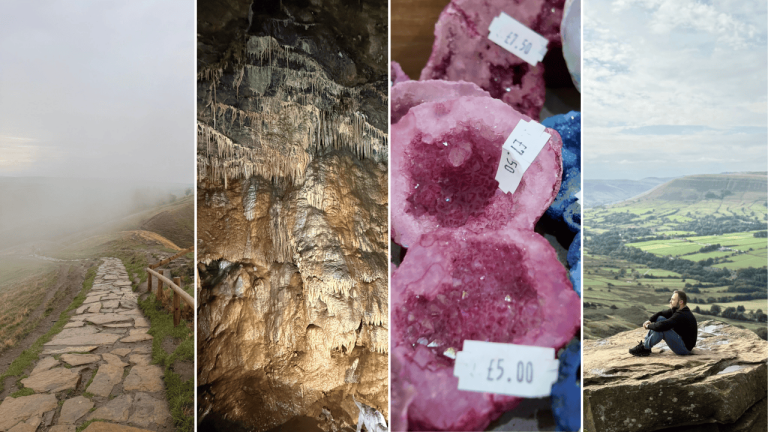Hope Valley w Peak District: kopalnie, jaskinie i góra Mam Tor.